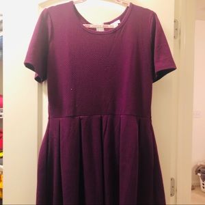 Lularoe Plum Amelia Dress